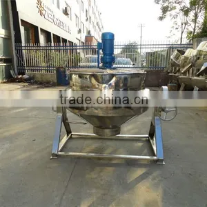 Tiling Gas Heating Jacketed Kettle With Mixer thumbnail-5