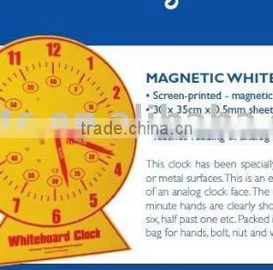 Magnetic Teaching Aid Magnetic Whiteboard Clock thumbnail-1