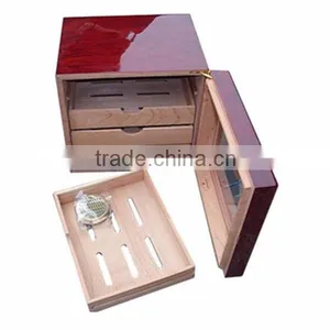 Handmade Lacquer Cigar Box Wood Humidor for Sale thumbnail-3