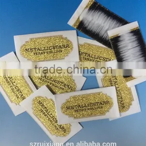 Lurex Yarn Metallic Thread Golden Woven Label thumbnail-2