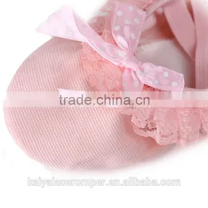 Pink Shoes With Lace Baby Dancing Shoes,Toddler Girls Soft Ballet Shoes thumbnail-4