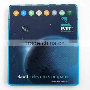 Multifunction Mouse Pad With Usb Hub& Webkey&led Light/multimedia Mouse Pad With Hot Keys With Blue Color thumbnail-1