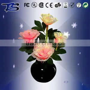 Best Sale Style -Pink Penoy With LED Color Changing Fiber Optic Flowers/Holiday Flowers With CE thumbnail-4