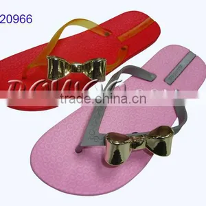 Women Nude Slippers With Bows thumbnail-1