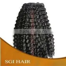Brazilian Remy Human Hair Kinky Curly Weave thumbnail-1
