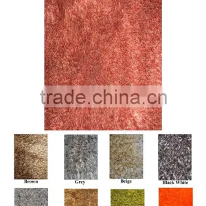 10770 Silver Grey Shaggy Polyster Carpets thumbnail-1
