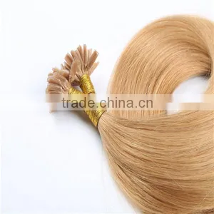 Wholesale Large Stock Color 613 Remy u Tip Nail Tip Keratin Human Hair Extension thumbnail-3