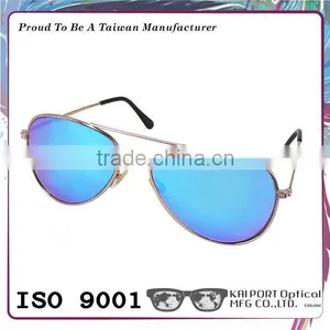 High Quality Mirror Aviator Metal Material Sunglasses thumbnail-3