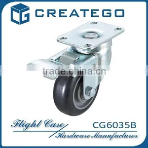 Flight Case Braked Swivel Castor With Bearing thumbnail-1