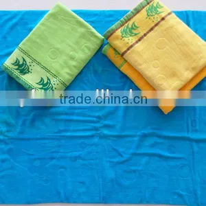 100% Cotton Velour Velvet Jacquard Beach Towel 3 thumbnail-1