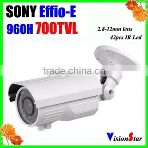 Excellent Image 42pcs IR Leds Manual Zoom 2.8-12mm 1/3" SONY Effio-E 700TVL Outdoor Using CCTV Camera Vision Star thumbnail-1