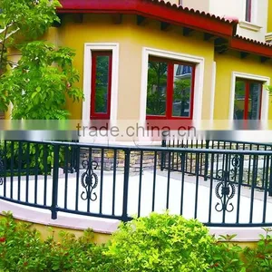Factory Supply Powded Coated Wrought Iron Decorative Garden Fence thumbnail-1