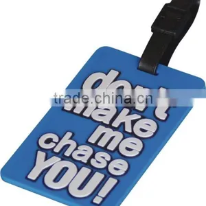 Embossed Custom Durable Plastic Soft Pvc Materail Wholesale Luggage Tags thumbnail-4