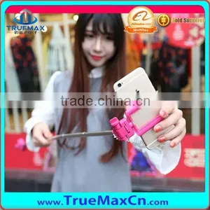 Mini Cute Cartoon Lips Style Handeld Selfie Stick Monopod, Wired Remote Camera Shutter thumbnail-1