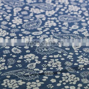 Polyester Cotton Pigment Printing Denim Fabric Prices Denim Shirting Fabric Printed Denim Fabric thumbnail-2