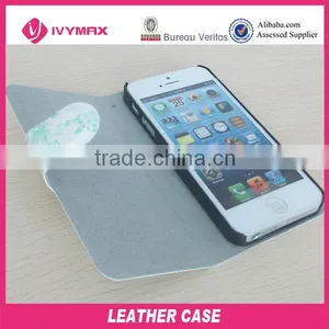 Newest Cell Phone Leather Material Case for Iphone 5 thumbnail-1