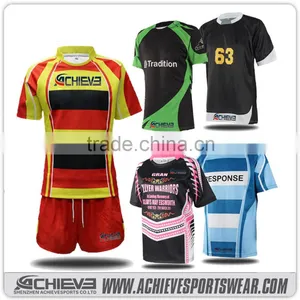 Sublimated Custom Wholesale Rugby Jersy American Football Jersy Unifrom thumbnail-4