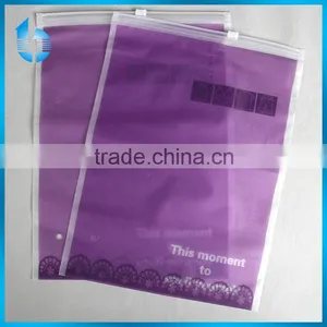 Purple Plastic Bag With Zip-lock for Women Underwear Set thumbnail-1