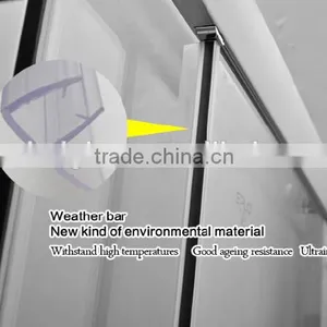 Hinged Shower Door Clear Tempered Glass Pannels for Bathroom CE ANSI Approved 6mm 8mm 10mm thumbnail-4