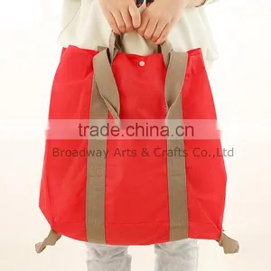 Large Round Blank Canvas Bag Wholesale thumbnail-1