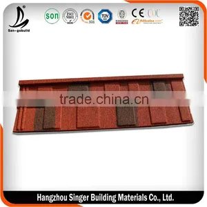 Classic Stone Coated Metal Roof Tile / Aluminum Roofing Sheet thumbnail-1