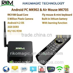 Hot Selling Smart Android 4.4 Quad Core XBMC tv Box, Fly Mouse MK705 thumbnail-1