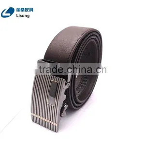 Luxury Automatic Buckle Adjustable Leather Belt Without Holes thumbnail-1