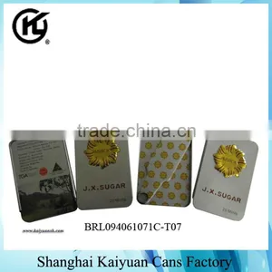 High Quality Tinplate Rectangular Candy Tin Box(Push Over) thumbnail-1
