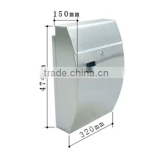 American Style Metal Stainless Steel Letter Box thumbnail-1