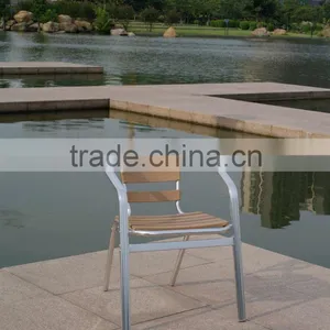 Stackable Aluminum Frame Wood Dining Chair (YC050) thumbnail-2