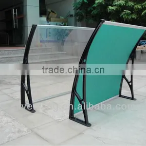 Economic Durable Easy Assembly Elegant Shade DIY Polycarbonate Aluminum Door Canopy thumbnail-6
