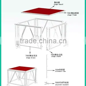 Portable Stage With Wheels Mobile Stage for Outdoor Concert & Event thumbnail-3
