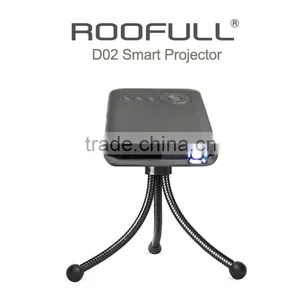 2016 Hot Selling RK3128 Smart Mini Portable Projector Support 4K, H-DMI, USB for Business, Education,and Home Theater thumbnail-2
