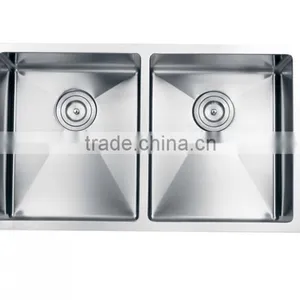 Undermount Stainless Steel Double Bowl Kitchen Sink Made in China thumbnail-3