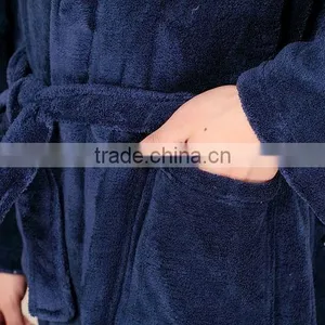 2016 New Design Fluffy Hotel Quality Western Bathrobe Made in China thumbnail-5