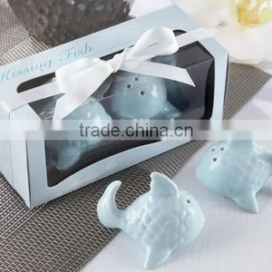 Wedding Favors Two Lovely Fishes Salt&Pepper Shakers thumbnail-1