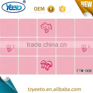 2015 Ceramic Bathroom Wall Tile,mdf Clock Decal Wall Sticker Price,pink Rose Diy Decorative Oil-proof Kitchen Wall Sticker thumbnail-1