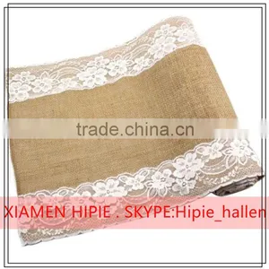3M Natural Hessian Burlap Jute Ribbon Rustic Wedding Table Runner Decors thumbnail-5