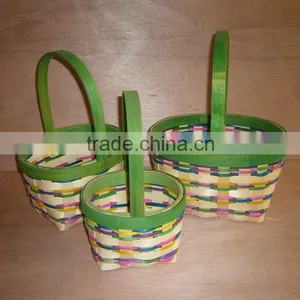 Christmas Santa Wooden Gift Decoration Storage Basket Quality Choice thumbnail-1