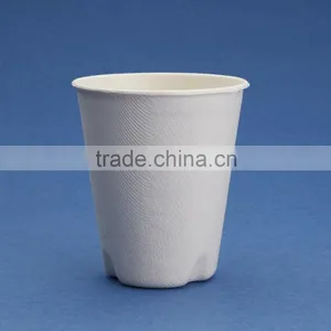 260ml Disposable Biodegradable Sugercane Pulp Bagasse Coffee Cup Quality Choice thumbnail-2