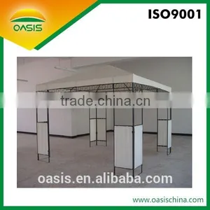 Garden Wroung Iron Gazebo With Half Screen thumbnail-1