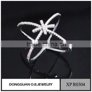 Custom Ladies White Gold Fashion Ring Finger Rings Photos Wholesale thumbnail-1