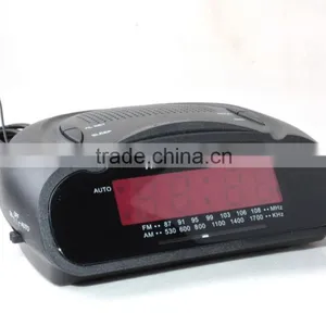 F-1749 Fashionable Mini AM/FM Retro Alarm Clock Radio With Speaker thumbnail-2