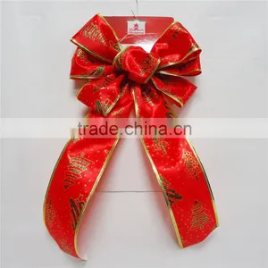 2016 Elegant 2.25 Inches Wired Edge Ribbon Flower For Christmas,Wired Edge Ribbon Decoration Flower for Different Holidays. thumbnail-1