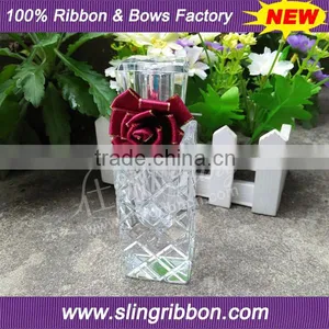 2016 New Design Gilt-edged Satin Ribbon Handmade Flower for Perfume Bottle thumbnail-1