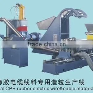 Single Screw Extruder for CPE Rubber Compounding/Extruder for Sulphur Masterbatch Pelletizing thumbnail-1