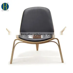 Danish Modern Design Shell Accent Chair Black Retro Classic Black HY2007 thumbnail-2