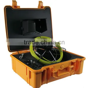 Waterproof Pipe Inspection Camera System With Meter-counter Fiberglass Rod ABS Case thumbnail-1