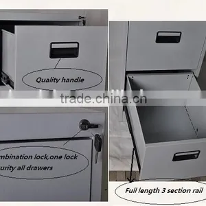 Commercial & Home Use Knock-down Office Steel 4 Drawer File Cabinet thumbnail-1