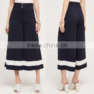 Fashion White Black Working Office Lady Culotte Wide Leg Pants Woman thumbnail-1